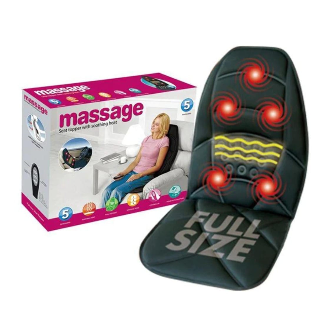 Full-Size Back & Neck Massage Seat – Heated Relief Anytime