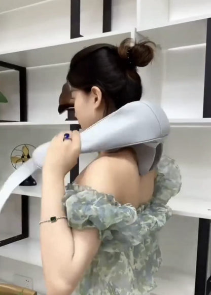 Wireless Neck & Back Massager – Heat & Deep Tissue Relief