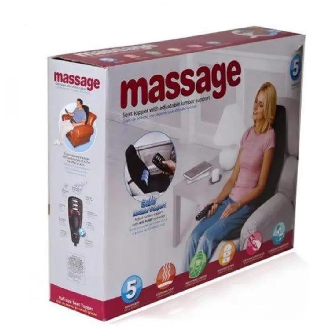 Full-Size Back & Neck Massage Seat – Heated Relief Anytime